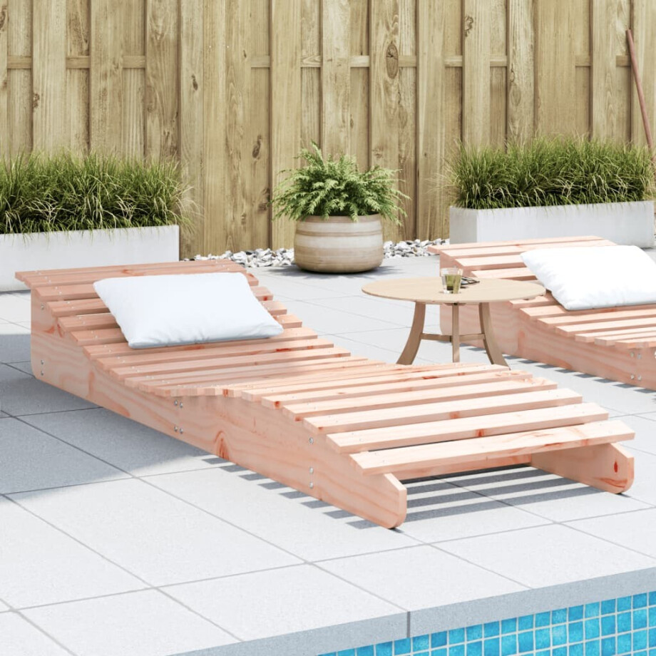 vidaXL Ligbed 205x70x31,5 cm massief douglashout afbeelding 1