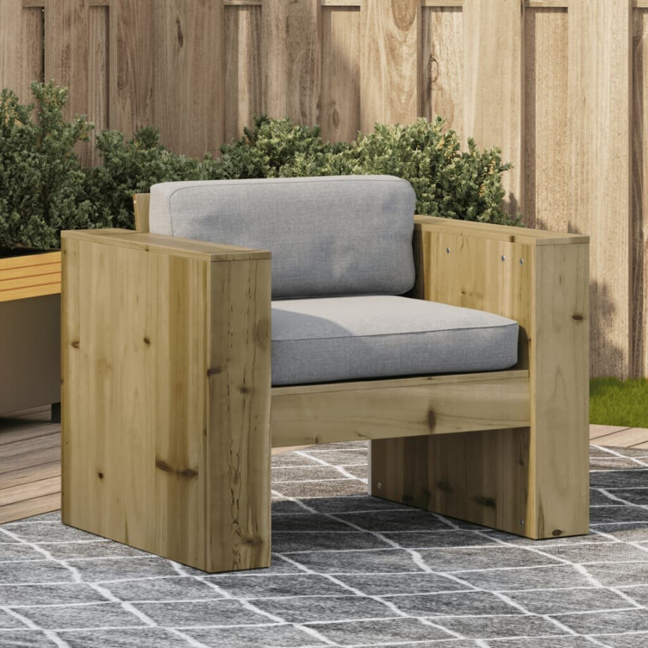 vidaXL Tuinbank 79x60x62 cm geïmpregneerd grenenhout afbeelding 1