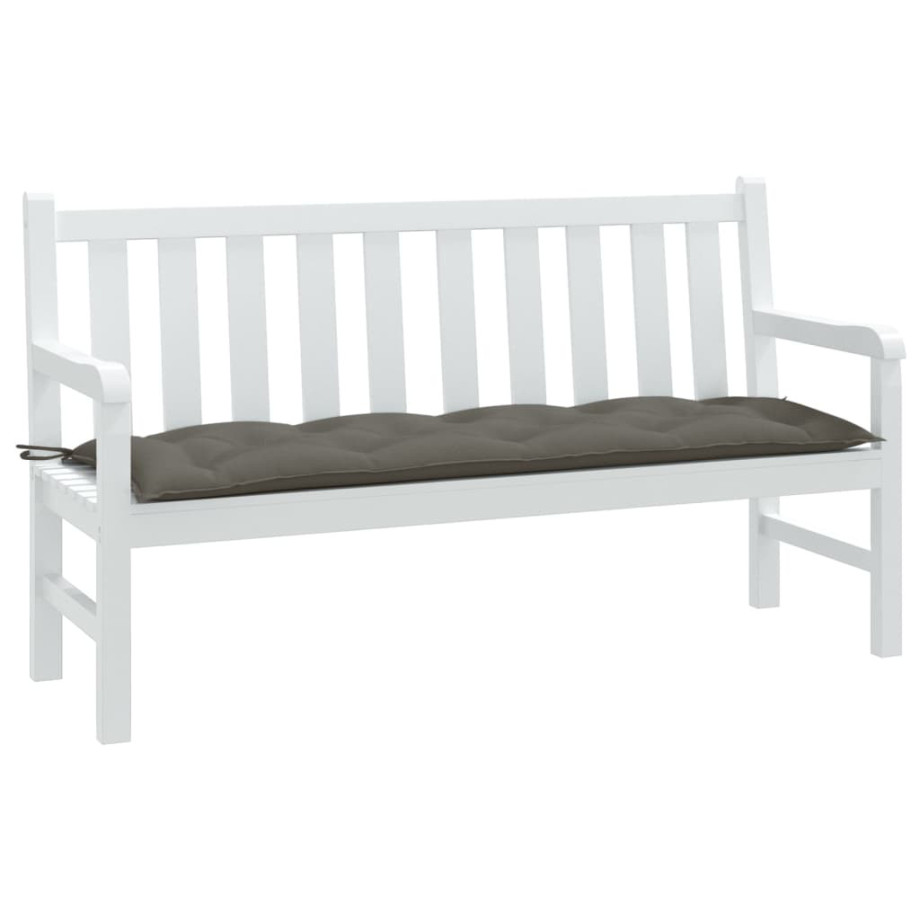 vidaXL Tuinbankkussen 150x50x7 cm stof gemêleerd donkergrijs vidaXL Tuinbankkussen 150x50x7 cm stof gemêleerd donkergrijs afbeelding 1