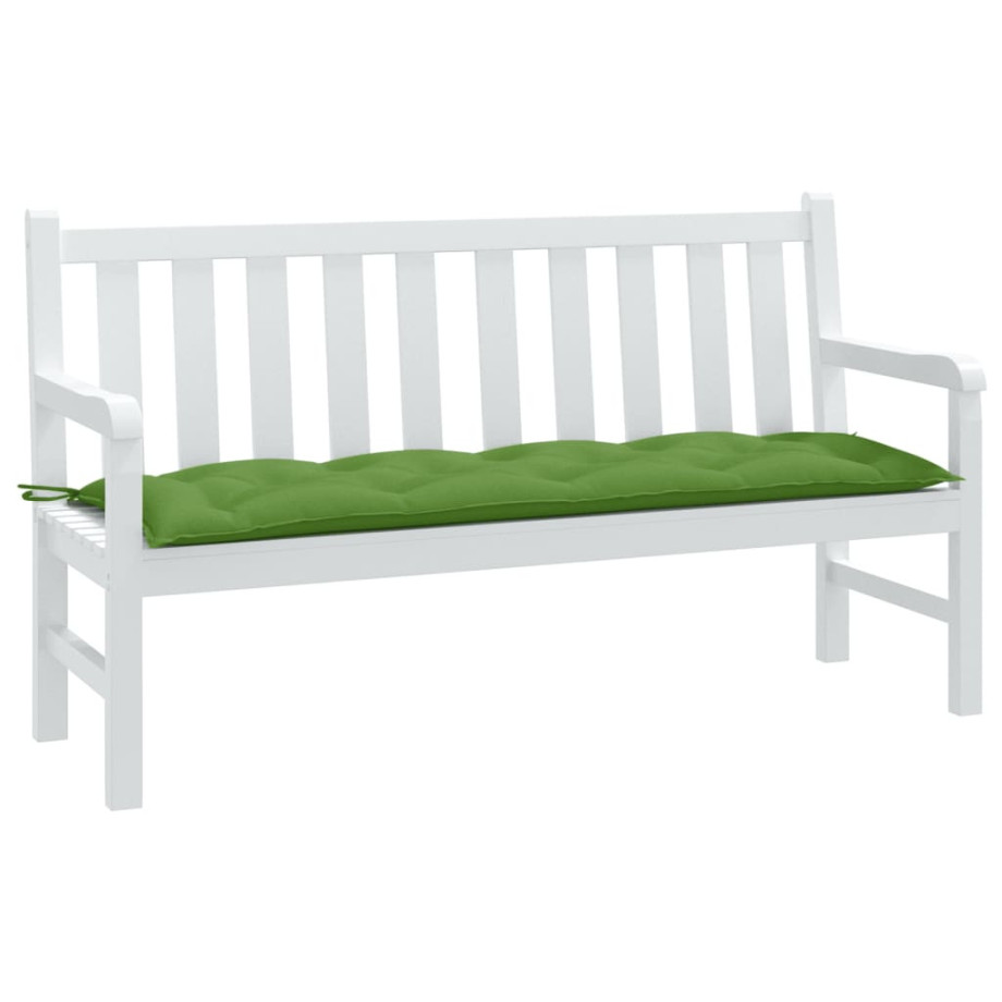vidaXL Tuinbankkussen 150x50x7 cm stof gemêleerd groen vidaXL Tuinbankkussen 150x50x7 cm stof gemêleerd groen afbeelding 1