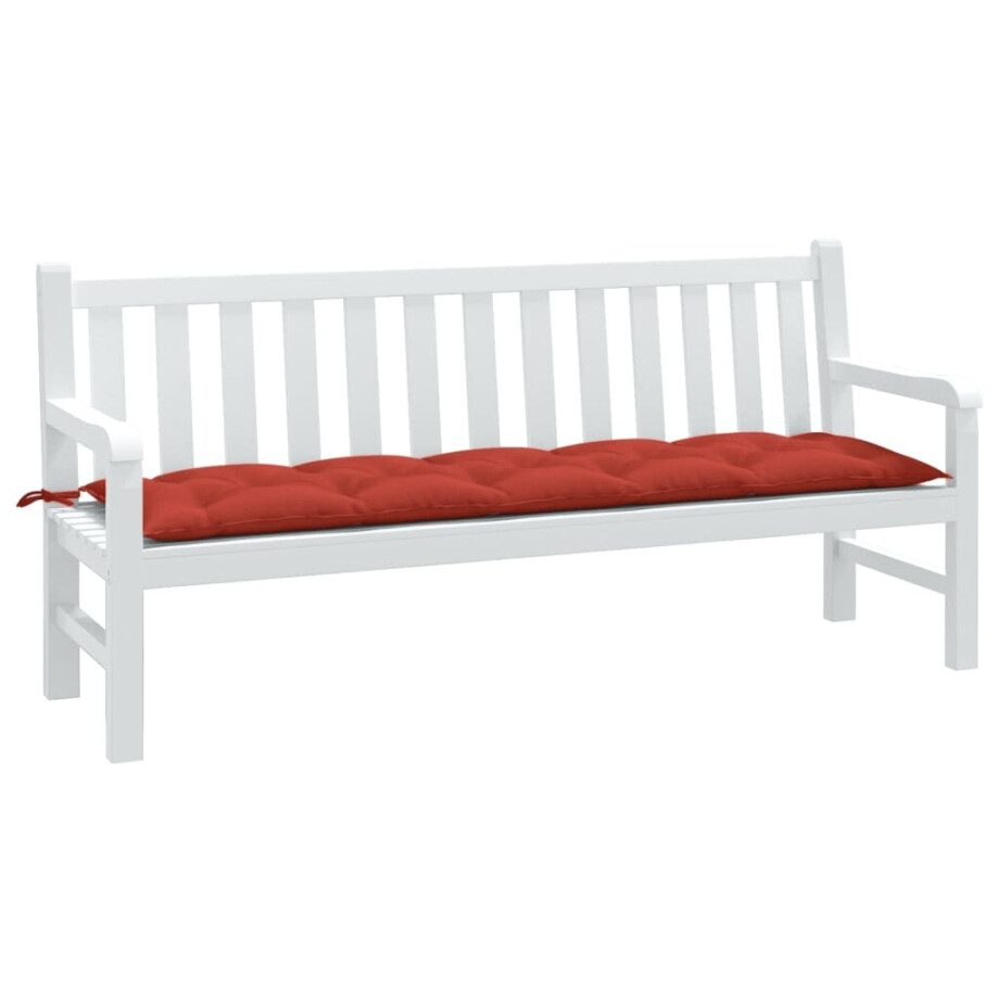 vidaXL Tuinbankkussen 180x50x7 cm stof gemêleerd rood vidaXL Tuinbankkussen 180x50x7 cm stof gemêleerd rood afbeelding 1