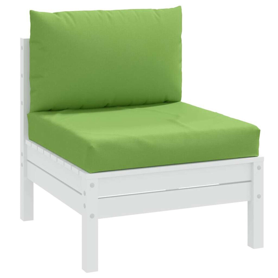 vidaXL Palletkussens 2 st stof gemêleerd groen vidaXL Palletkussens 2 st stof gemêleerd groen afbeelding 1