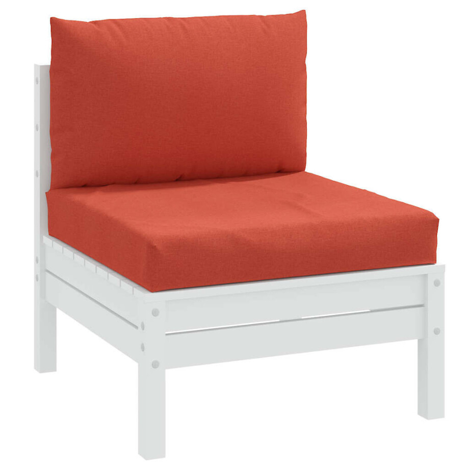 vidaXL Palletkussens 2 st stof gemêleerd rood vidaXL Palletkussens 2 st stof gemêleerd rood afbeelding 1