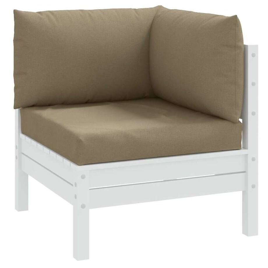 vidaXL Palletkussens 3 st stof gemêleerd taupe vidaXL Palletkussens 3 st stof gemêleerd taupe afbeelding 1