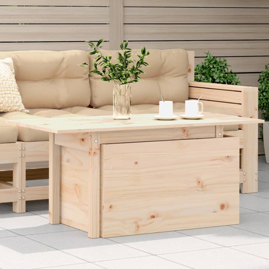 vidaXL Tuintafel 100x50x75 cm massief grenenhout vidaXL Tuintafel 100x50x75 cm massief grenenhout afbeelding 1