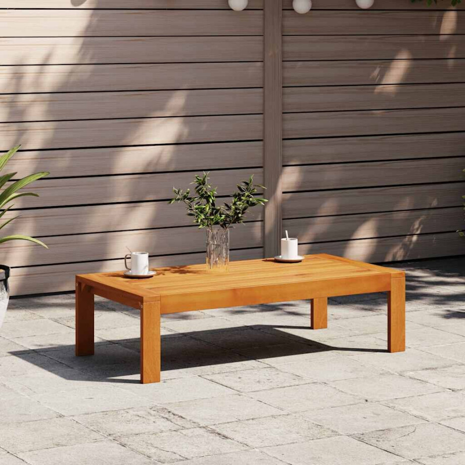 vidaXL Tuintafel 100x50x27 cm massief acaciahout afbeelding 1