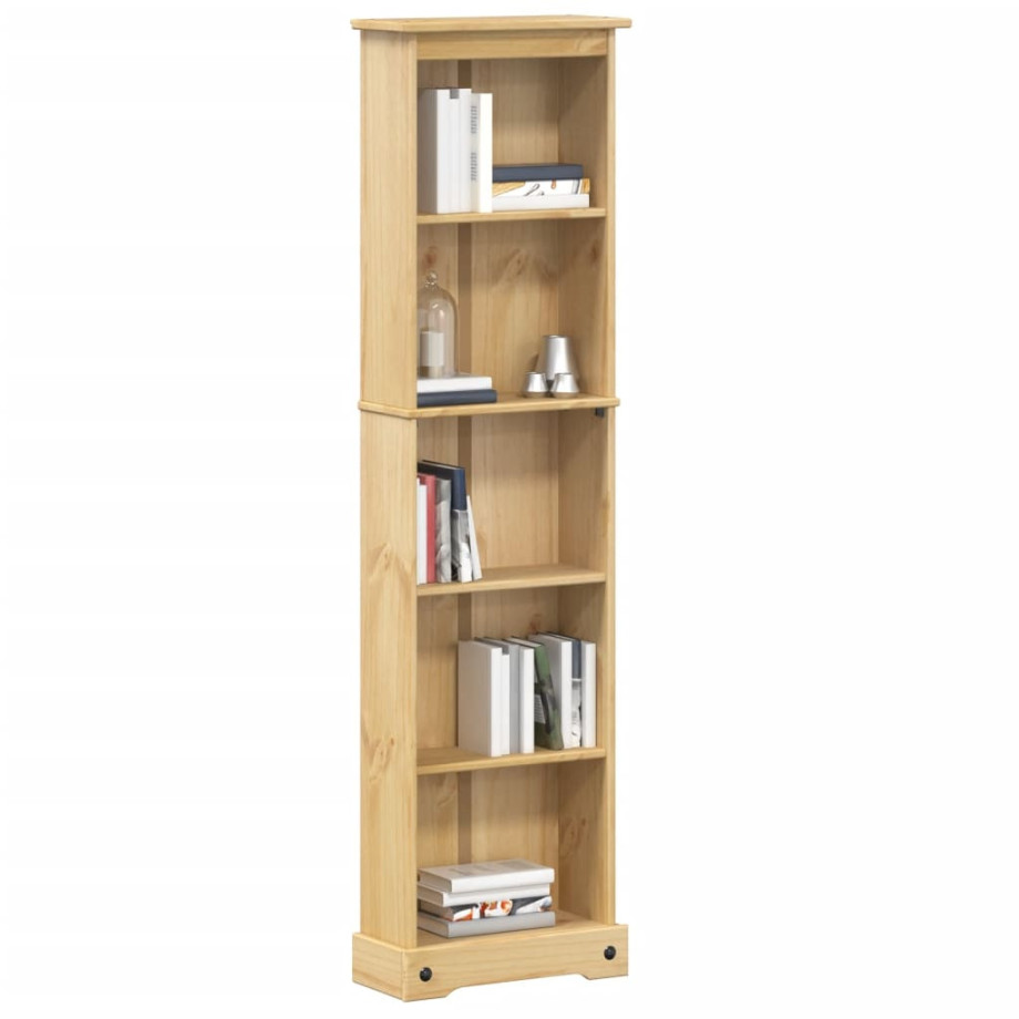 vidaXL Boekenkast Corona 46x20x170 cm massief grenenhout afbeelding 1