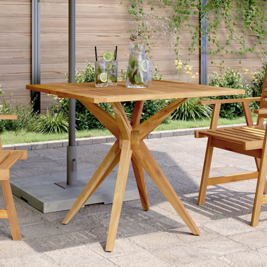 vidaXL Tuintafel vierkant 85x85x75 cm massief acaciahout vidaXL Tuintafel vierkant 85x85x75 cm massief acaciahout afbeelding 1