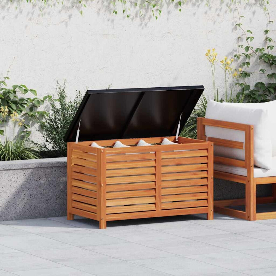 vidaXL Tuinbox 90x48x55 cm massief eucalyptushout afbeelding 1