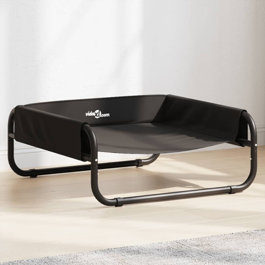 vidaXL Hondenmand verhoogd oxford stof en staal antracietkleurig afbeelding 1