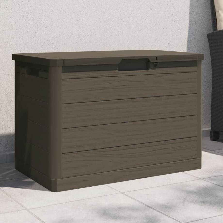 vidaXL Kussenbox 77,5x44,5x53 cm polypropeen bruin afbeelding 1