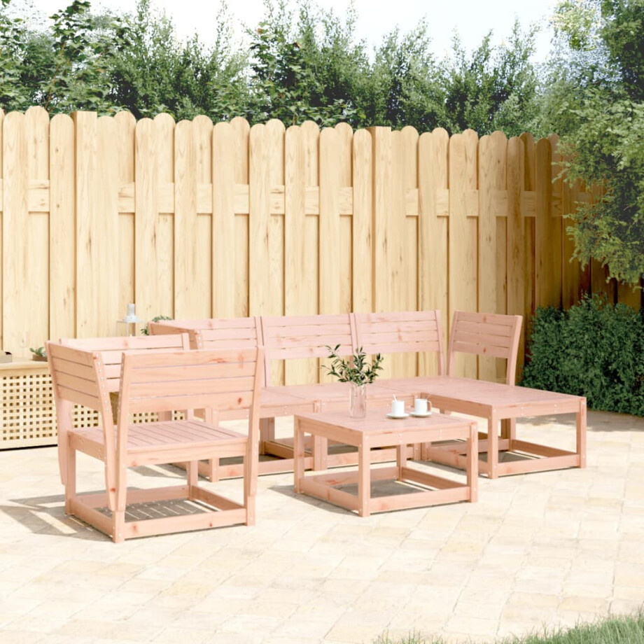 vidaXL 5-delige Loungeset massief douglashout afbeelding 1