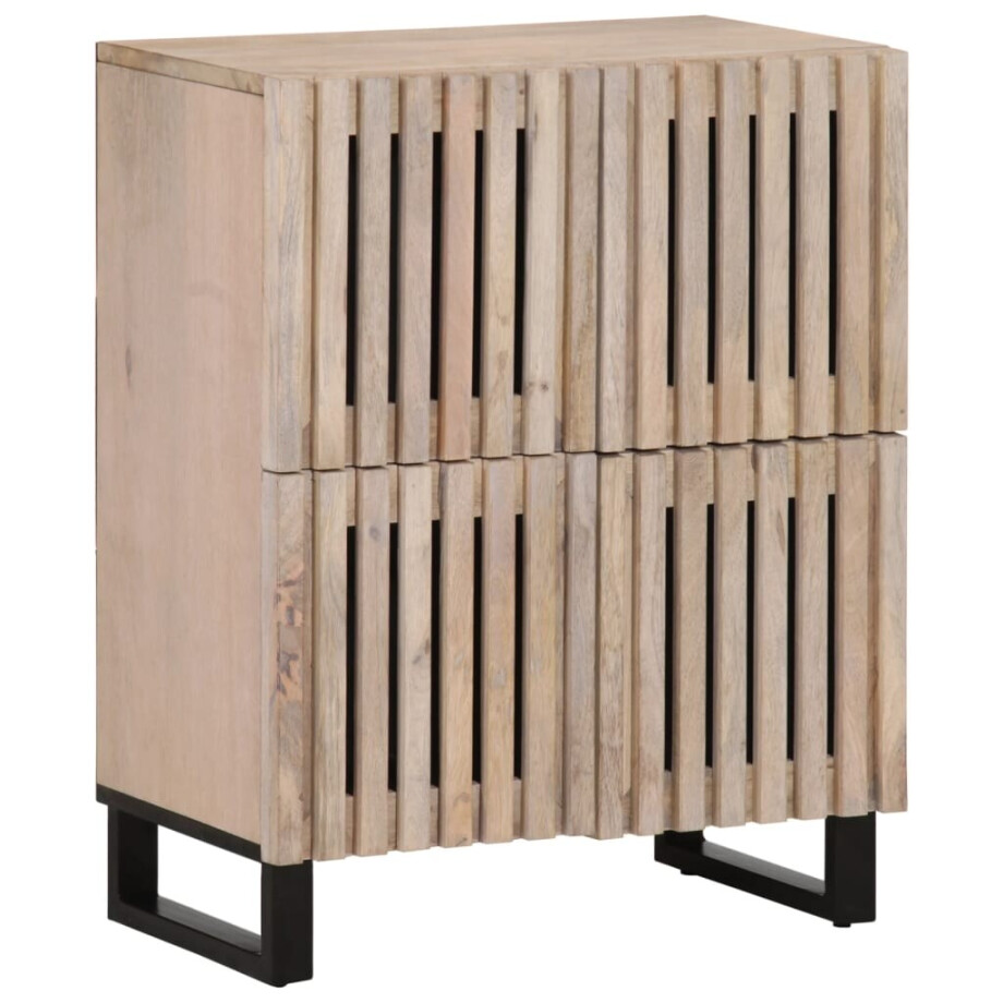 vidaXL Dressoir 60x34x75 cm massief mangohout vidaXL Dressoir 60x34x75 cm massief mangohout afbeelding 1