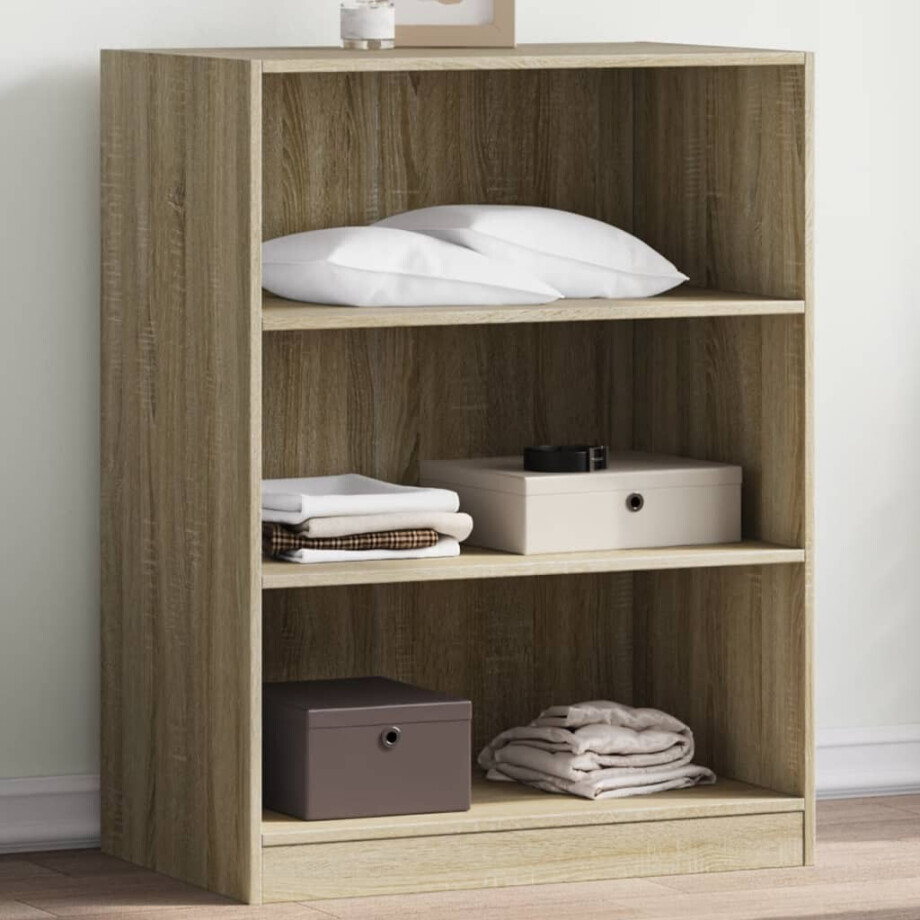 vidaXL Kledingkast 77x48x102 cm bewerkt hout sonoma eikenkleurig afbeelding 1