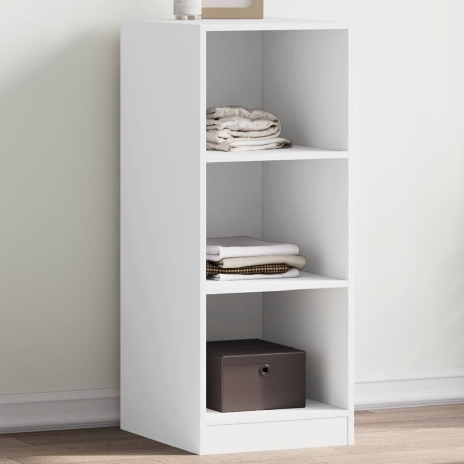 vidaXL Kledingkast 48x41x102 cm bewerkt hout wit afbeelding 1