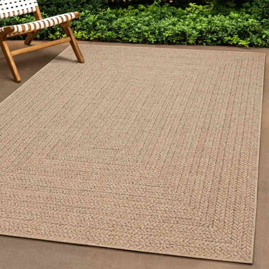 vidaXL Vloerkleed ZIZUR binnen en buiten 60x110 cm jute look afbeelding 1