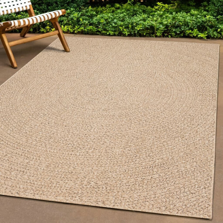 vidaXL Vloerkleed ZIZUR binnen en buiten 60x110 cm jute look afbeelding 1