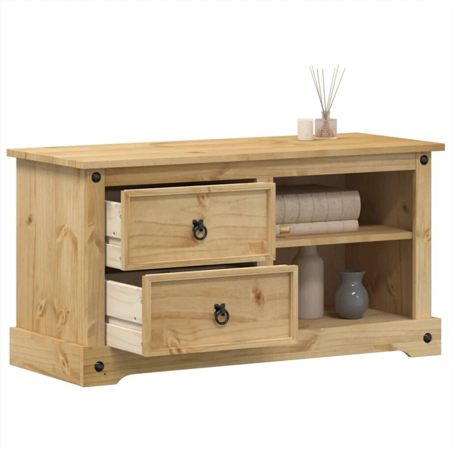 vidaXL Tv-meubel Corona 100x40x52 cm massief grenenhout afbeelding 1