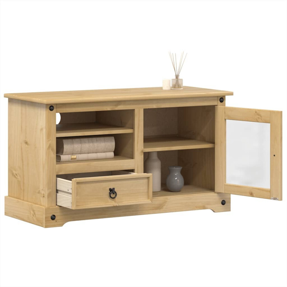 vidaXL Tv-meubel Corona 100x45x58 cm massief grenenhout afbeelding 1