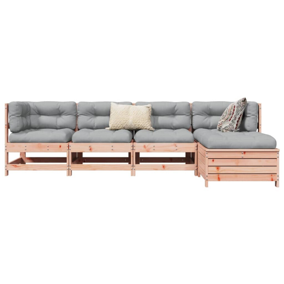 vidaXL 5-delige Loungeset massief douglas vurenhout afbeelding 1