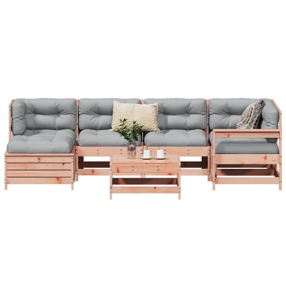 vidaXL 7-delige Loungeset massief douglas vurenhout afbeelding 1