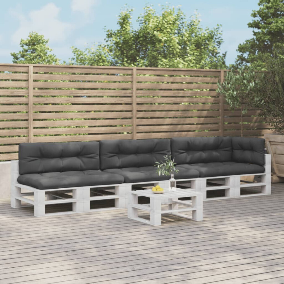 vidaXL Palletkussens 7 st stof antracietkleurig vidaXL Palletkussens 7 st stof antracietkleurig afbeelding 1