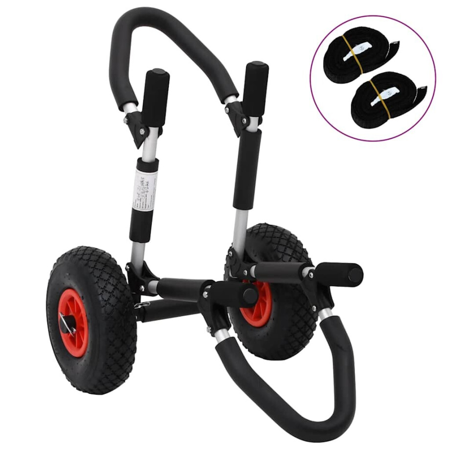 vidaXL SUP trolley voor surfplank inklapbaar 45 kg aluminium afbeelding 1