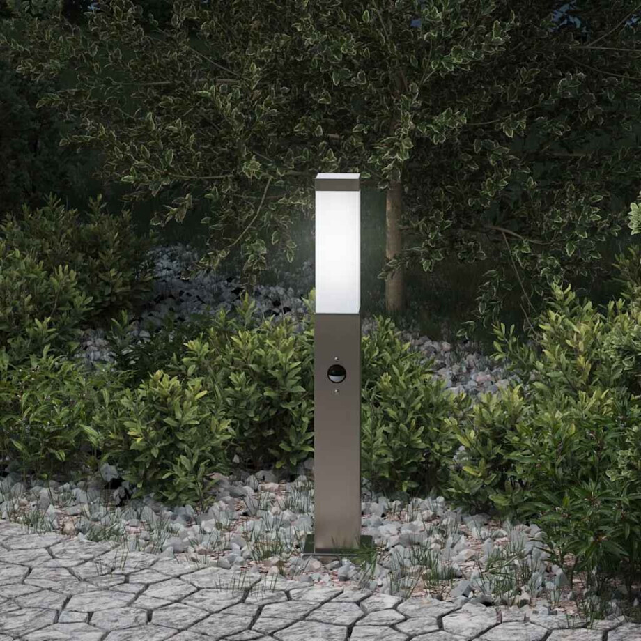 vidaXL Bolderverlichting met sensor 50 cm RVS IP44 vidaXL Bolderverlichting met sensor 50 cm RVS IP44 afbeelding 1