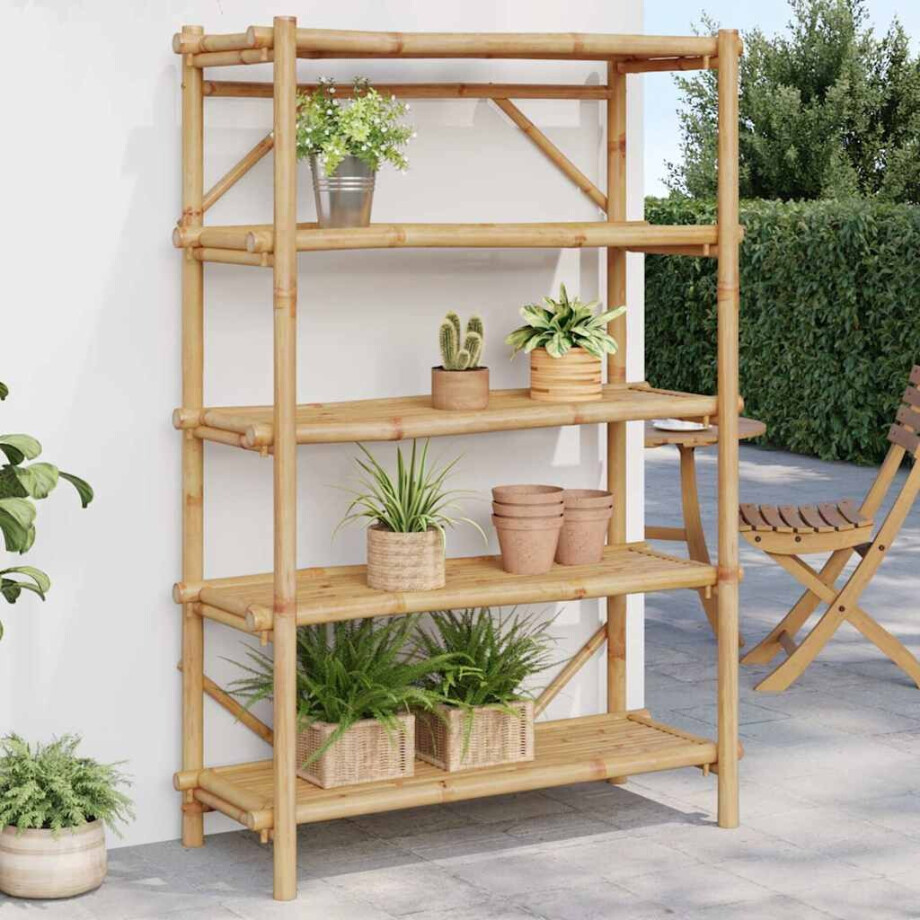 vidaXL Rek 5-laags 100x40x150 cm bamboe afbeelding 1