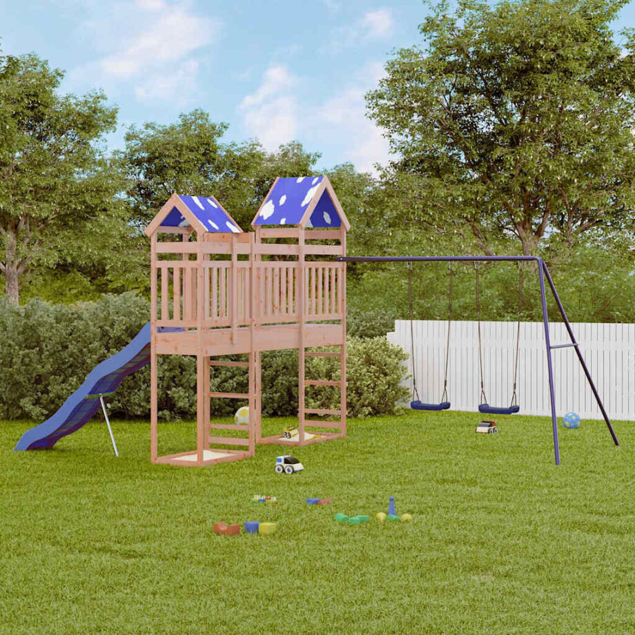 vidaXL Speelhuis massief douglashout afbeelding 1