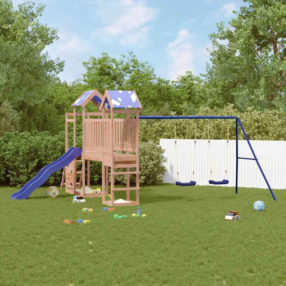 vidaXL Speelhuis massief douglashout afbeelding 1