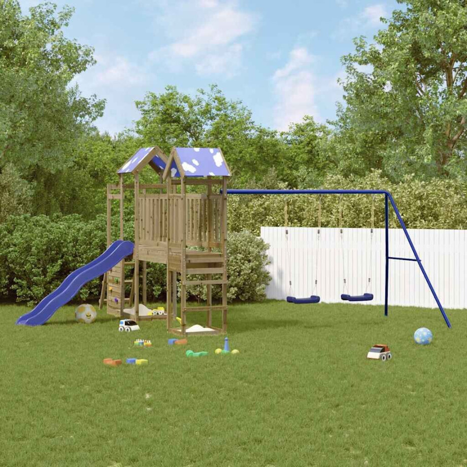 vidaXL Speelhuis geïmpregneerd grenenhout vidaXL Speelhuis geïmpregneerd grenenhout afbeelding 1