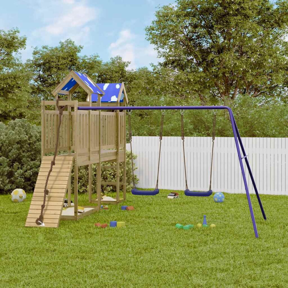 vidaXL Speelhuis geïmpregneerd grenenhout vidaXL Speelhuis geïmpregneerd grenenhout afbeelding 1