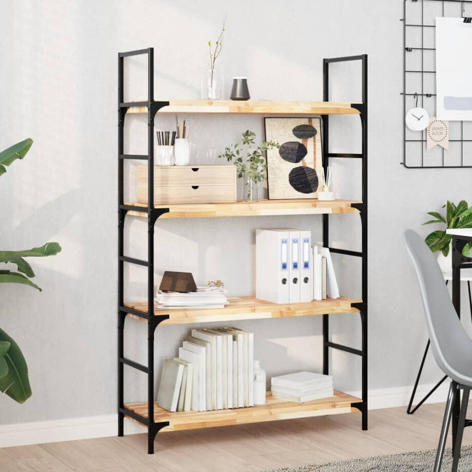 vidaXL Wandschap zwevend 80x30x4 cm onbehandeld massief acaciahout vidaXL Wandschap zwevend 80x30x4 cm onbehandeld massief acaciahout afbeelding 1