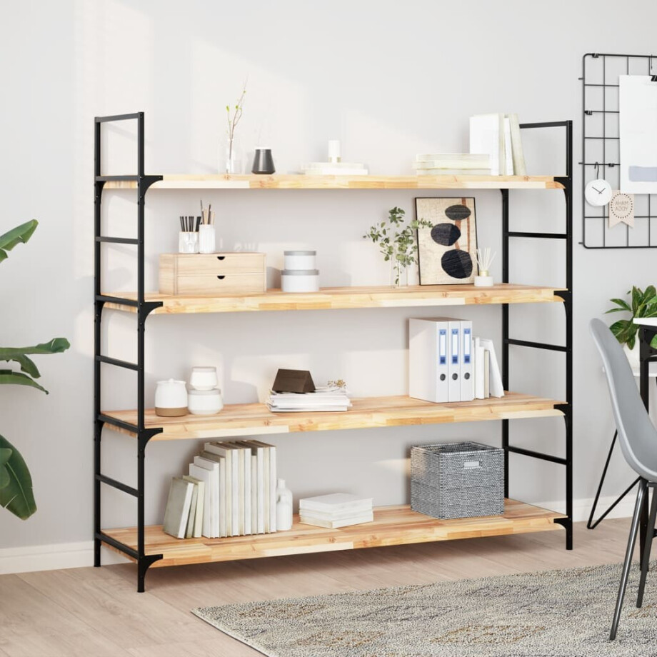 vidaXL Wandschappen 2 st zwevend 120x40x4 cm onbehandeld acaciahout vidaXL Wandschappen 2 st zwevend 120x40x4 cm onbehandeld acaciahout afbeelding 1
