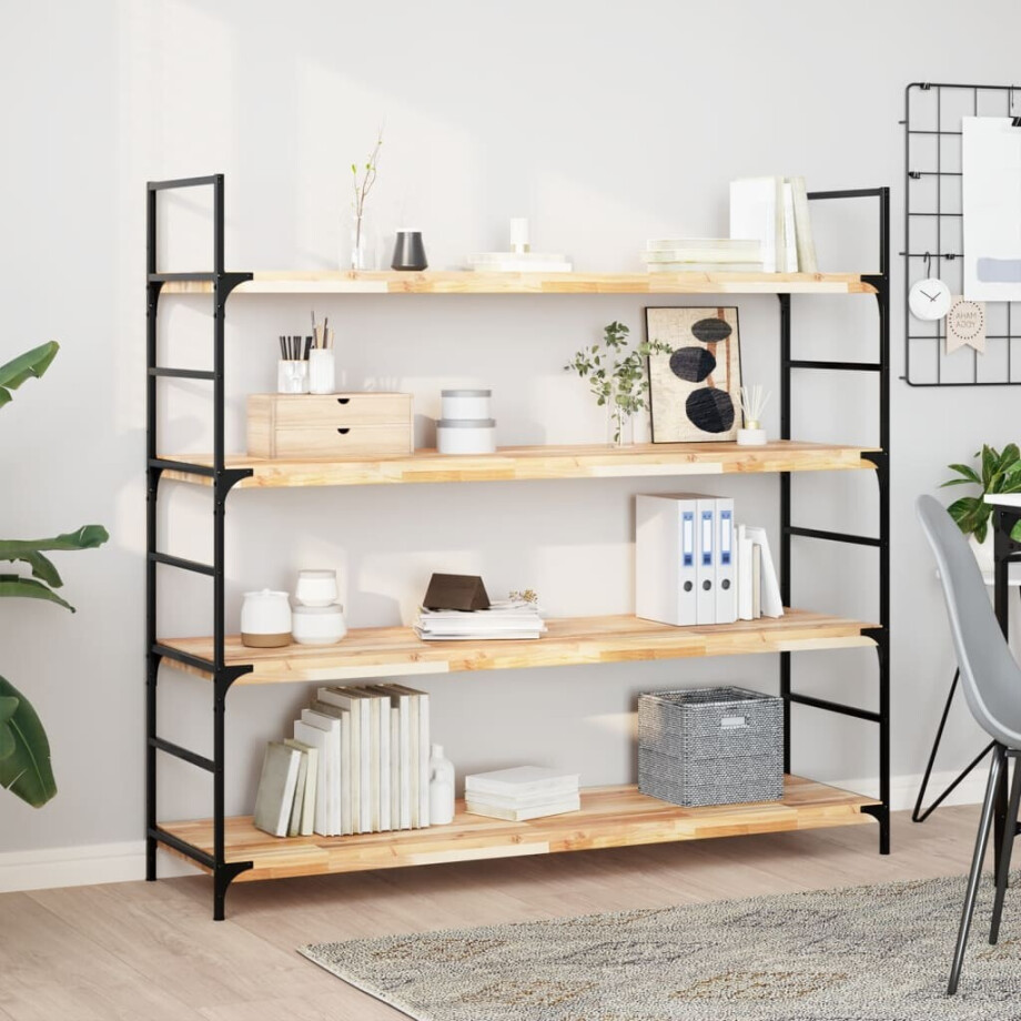 vidaXL Wandschappen 3 st zwevend 120x40x4 cm onbehandeld acaciahout vidaXL Wandschappen 3 st zwevend 120x40x4 cm onbehandeld acaciahout afbeelding 1