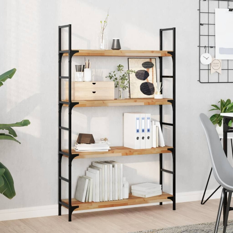 vidaXL Wandschappen 2 st zwevend olieafwerking 100x20x4 cm acaciahout vidaXL Wandschappen 2 st zwevend olieafwerking 100x20x4 cm acaciahout afbeelding 1