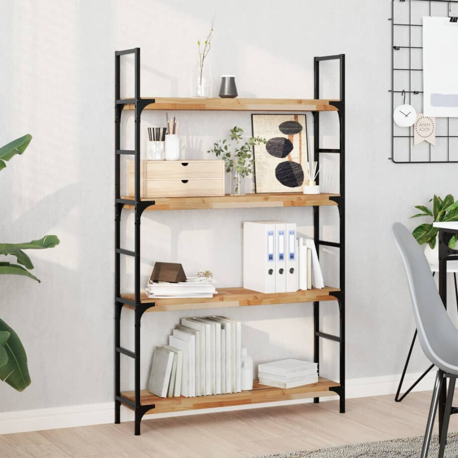 vidaXL Wandschappen 3 st zwevend olieafwerking 100x20x4 cm acaciahout vidaXL Wandschappen 3 st zwevend olieafwerking 100x20x4 cm acaciahout afbeelding 1