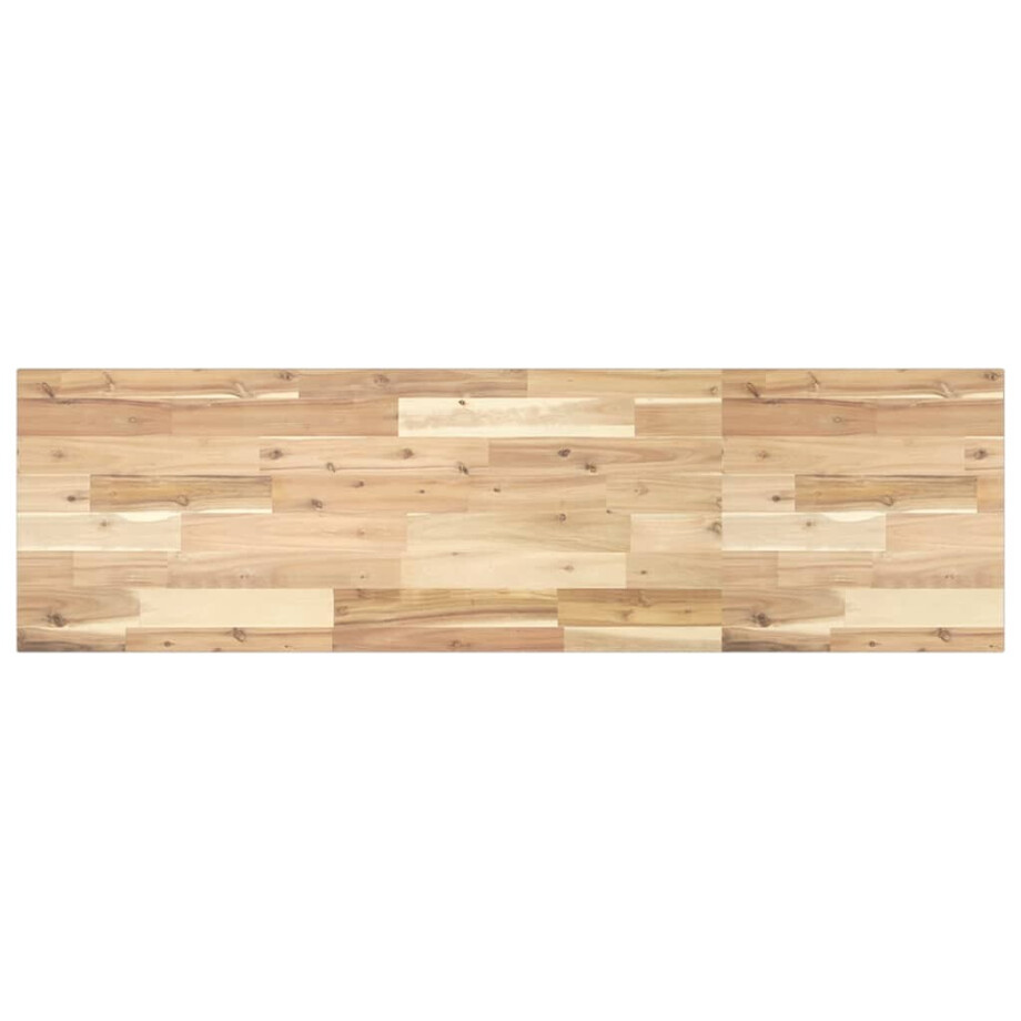 vidaXL Wastafelblad 140x40x2 cm onbehandeld massief acaciahout vidaXL Wastafelblad 140x40x2 cm onbehandeld massief acaciahout afbeelding 1