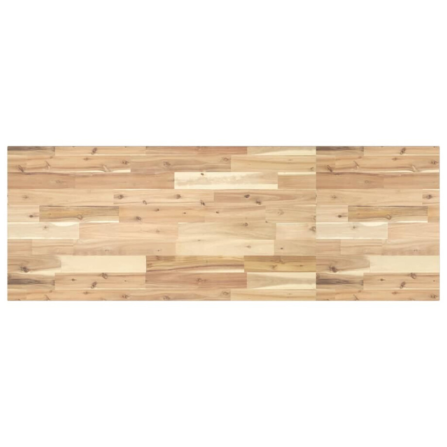vidaXL Wastafelblad 140x50x2 cm onbehandeld massief acaciahout vidaXL Wastafelblad 140x50x2 cm onbehandeld massief acaciahout afbeelding 1