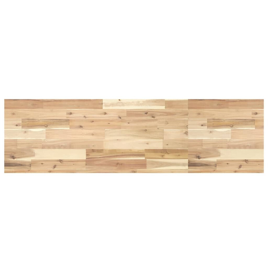 vidaXL Wastafelblad 160x40x4 cm onbehandeld massief acaciahout vidaXL Wastafelblad 160x40x4 cm onbehandeld massief acaciahout afbeelding 1