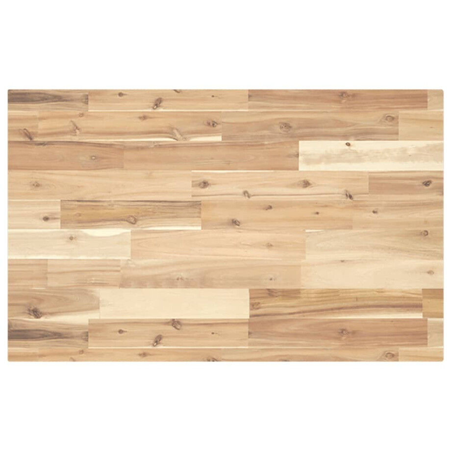 vidaXL Wastafelblad 120x50x4 cm onbehandeld massief acaciahout vidaXL Wastafelblad 120x50x4 cm onbehandeld massief acaciahout afbeelding 1
