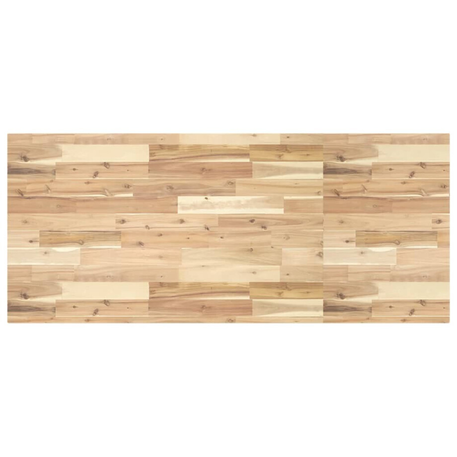 vidaXL Wastafelblad 120x60x4 cm onbehandeld massief acaciahout afbeelding 1