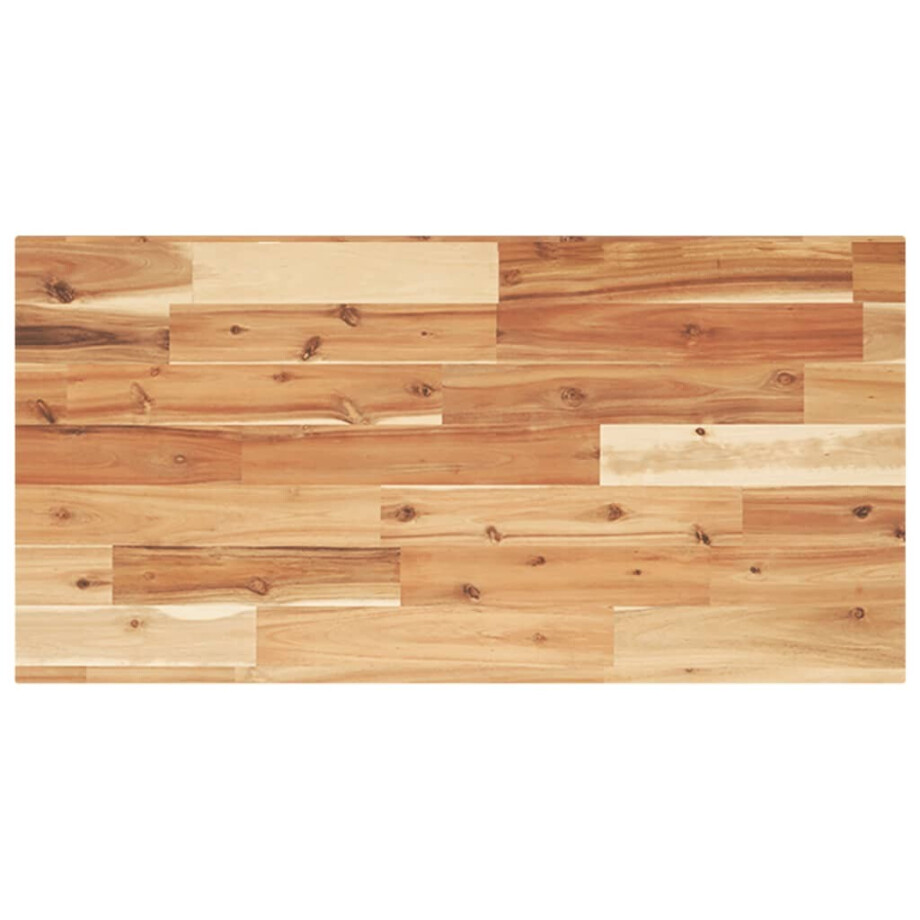 vidaXL Wastafelblad met olieafwerking 100x40x2 cm massief acaciahout afbeelding 1