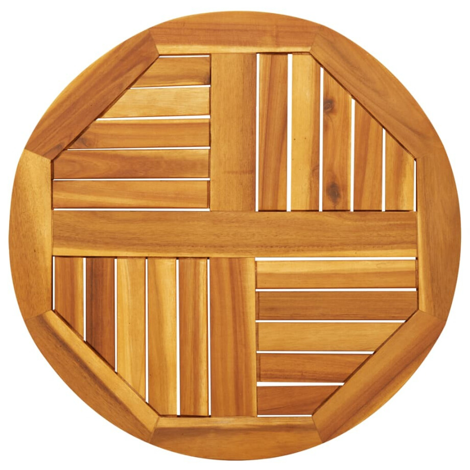 vidaXL Tafelblad rond Ø 60x2 cm massief acaciahout afbeelding 1