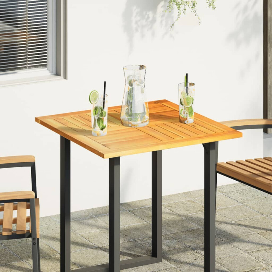 vidaXL Tafelblad vierkant 70x70x2 cm massief acaciahout afbeelding 1