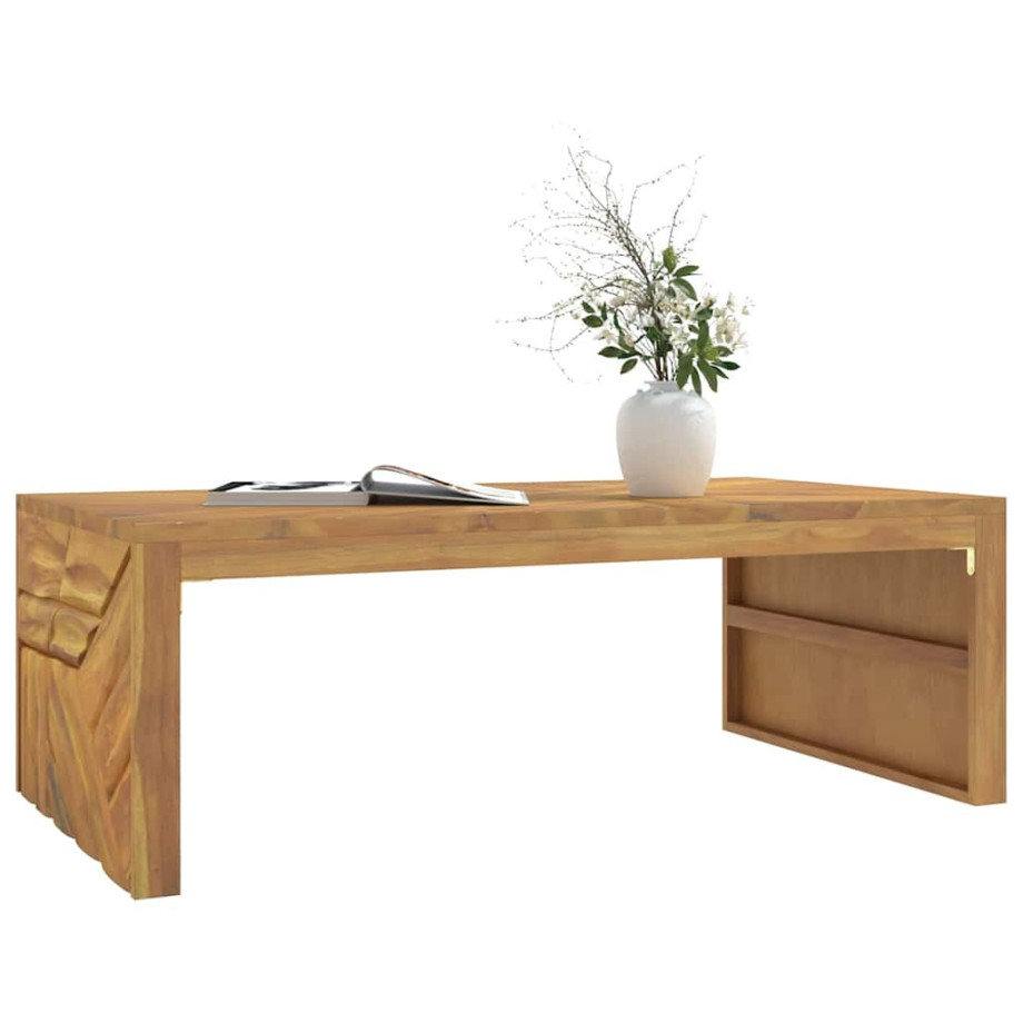 vidaXL Wandtafel 110x60x38 cm massief teakhout vidaXL Wandtafel 110x60x38 cm massief teakhout afbeelding 1