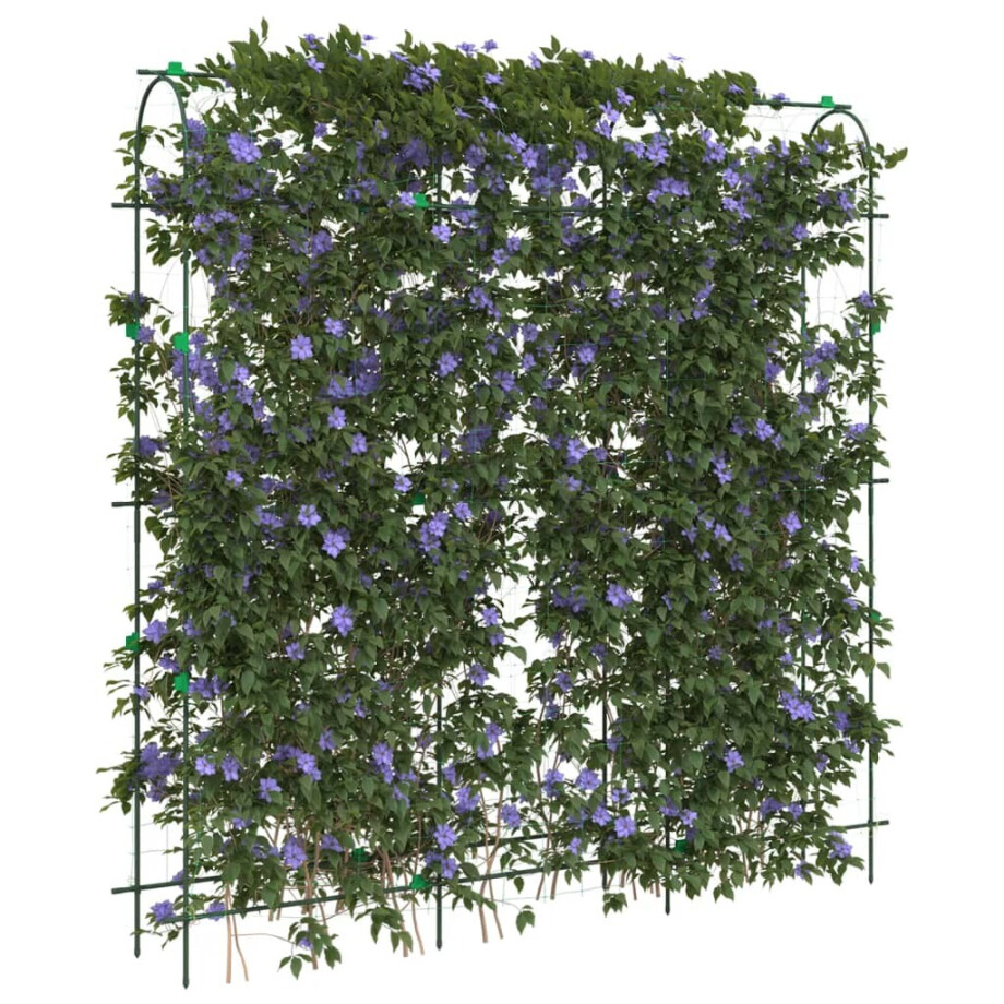 vidaXL Plantenklimrek U-vorm 181x31x182,5 cm staal vidaXL Plantenklimrek U-vorm 181x31x182,5 cm staal afbeelding 1