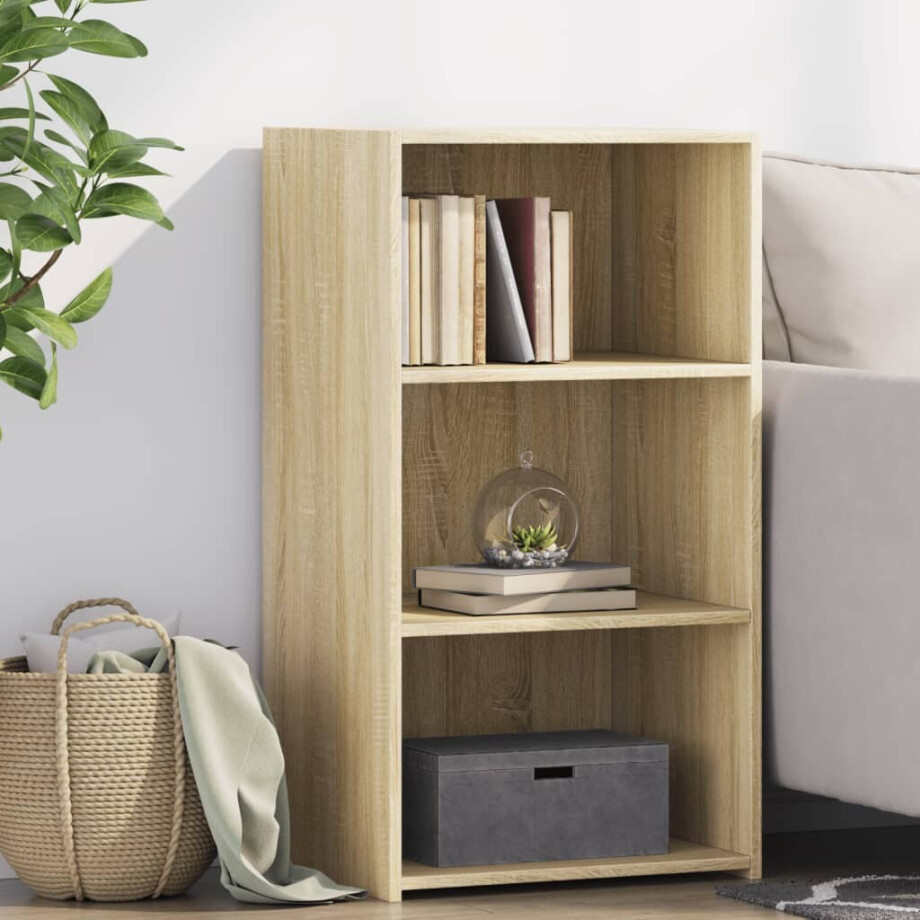 vidaXL Dressoir 50x41x93 cm bewerkt hout sonoma eikenkleurig afbeelding 1