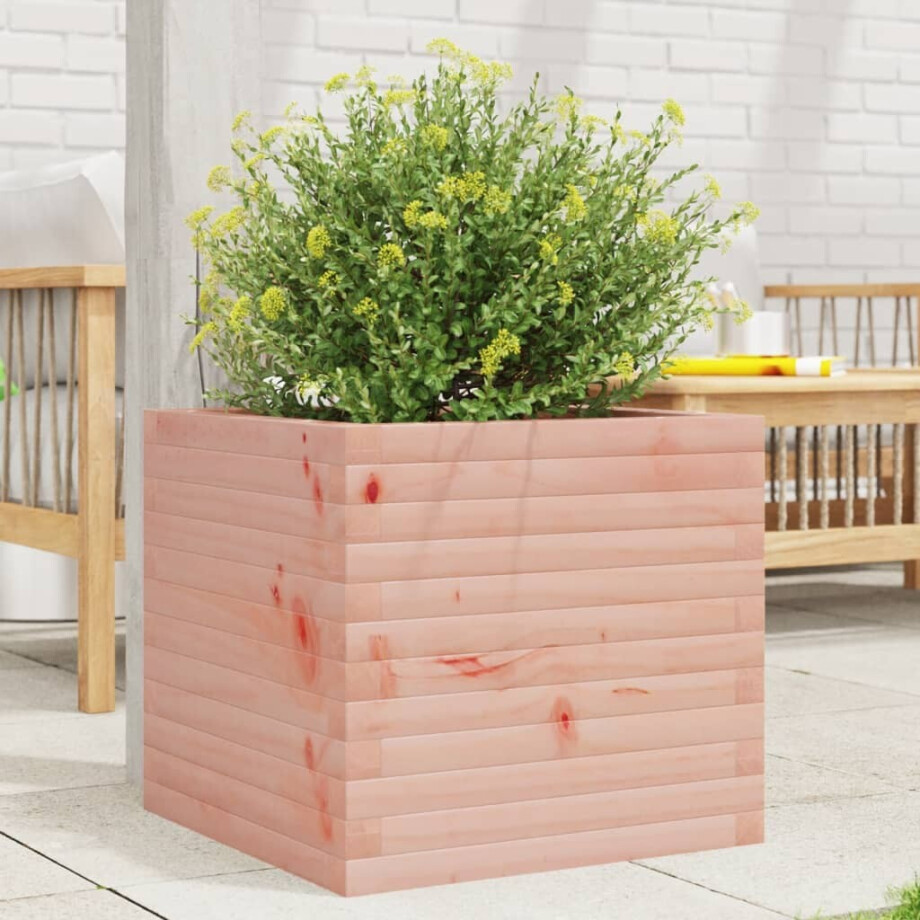 vidaXL Plantenbak 50x50x45,5 cm massief douglashout afbeelding 1